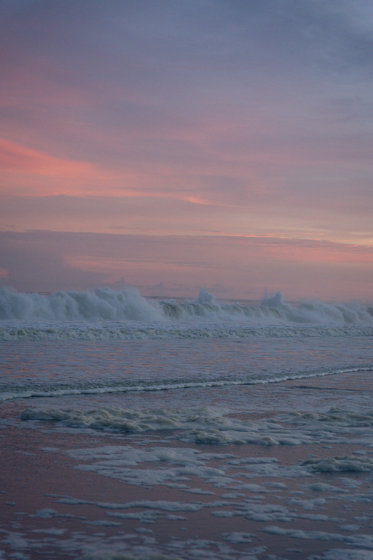 Olas al atardecer