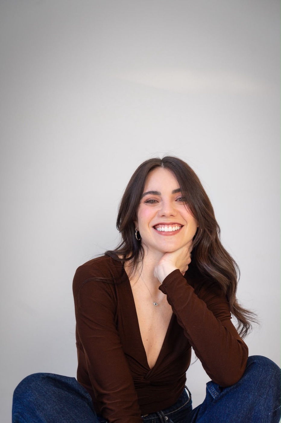 Retrato de Paulina sonriendo